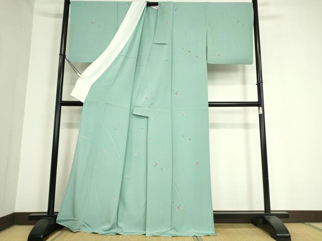 平和屋着物▽上質な小紋 単衣 独楽に毬 金彩 正絹 逸品 DAAT9901az