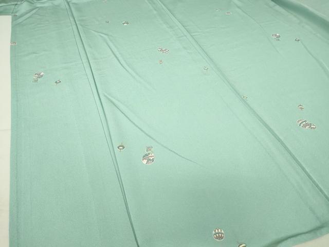 平和屋着物▽上質な小紋 単衣 独楽に毬 金彩 正絹 逸品 DAAT9901az