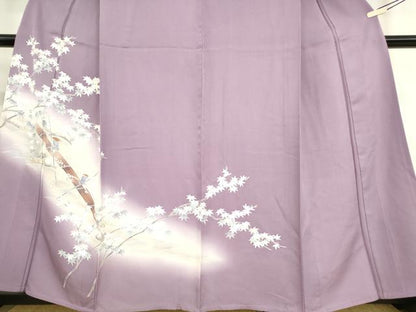 平和屋着物▽訪問着 単衣 水辺風景人物文 暈し染め 金彩 正絹 逸品 DAAT9908az