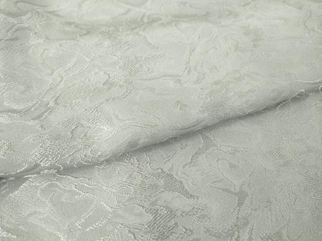 平和屋着物▽上質な色無地　単衣　流水地紋　灰青色　さが美扱い　正絹　逸品　DAAT9909az