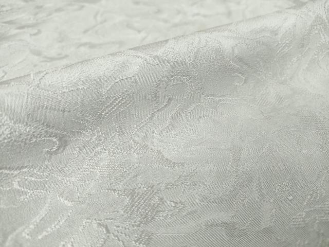 平和屋着物▽上質な色無地　単衣　流水地紋　灰青色　さが美扱い　正絹　逸品　DAAT9909az