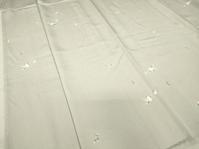 平和屋着物▽上質な小紋　単衣　友禅　舞花文　正絹　逸品　DAAT9910az