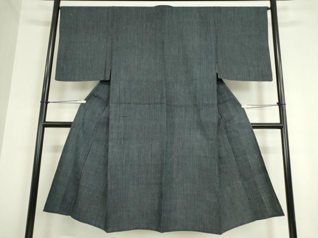 平和屋着物▽男性　紬　単衣　縞　正絹　逸品　DAAT9915az