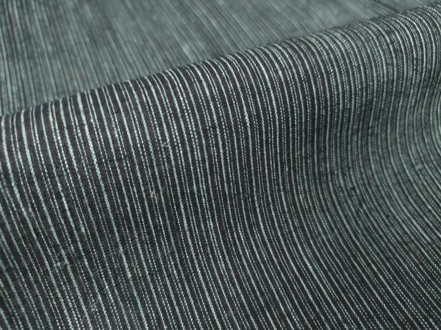 平和屋着物▽男性　紬　単衣　縞　正絹　逸品　DAAT9915az