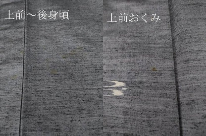 平和屋着物▽上質な紬 単衣 燕絣 正絹 逸品 DAAT9925az