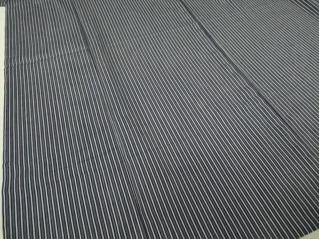 平和屋着物▽男性　小紋　単衣　縞　鈴乃屋扱い　綿　逸品　DAAT9926az