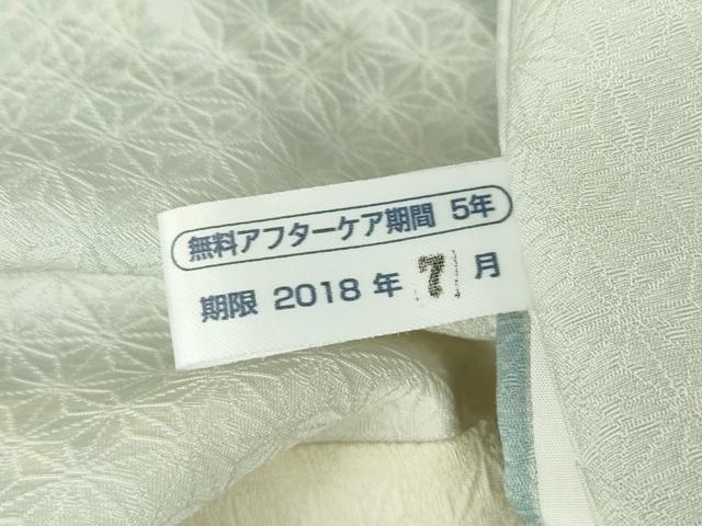平和屋着物▽上質な小紋 単衣 市松舞桜文 正絹 逸品 DAAT9932az