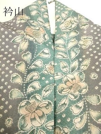 平和屋着物▽小紋　単衣　辻が花　洗える着物　DAAT9937az