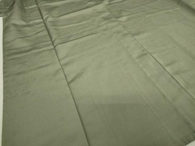 平和屋着物▽男性 お召 単衣 縞 深川鼠色 正絹 逸品 DAAT9941az