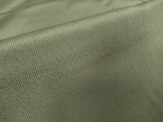 平和屋着物▽男性 お召 単衣 縞 深川鼠色 正絹 逸品 DAAT9941az