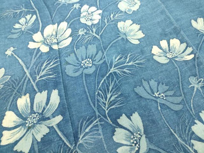 平和屋着物▽訪問着 単衣 草花文 ろうけつ染め 綿 逸品 DAAT9943az