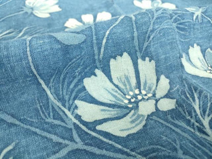 平和屋着物▽訪問着 単衣 草花文 ろうけつ染め 綿 逸品 DAAT9943az