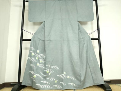 平和屋着物▽洗える最高級着物 ＜英＞はなぶさ謹製 訪問着 単衣 竜田川 DAAT9944az