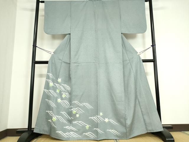 平和屋着物▽洗える最高級着物 ＜英＞はなぶさ謹製 訪問着 単衣 竜田川 DAAT9944az