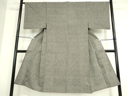 平和屋着物▽男性 小紋 単衣 縞 綿 逸品 DAAT9945az