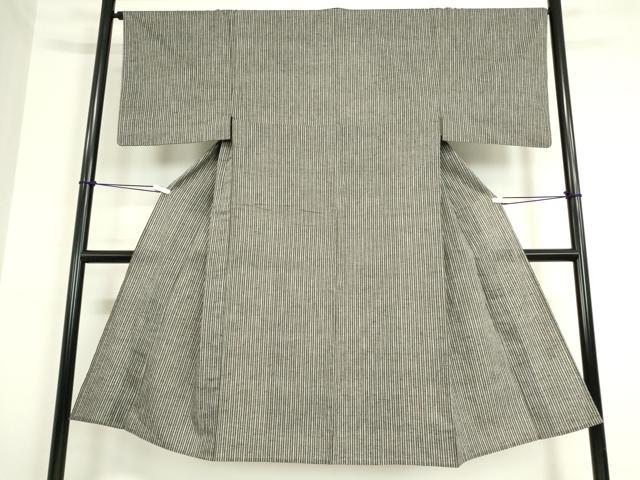 平和屋着物▽男性 小紋 単衣 縞 綿 逸品 DAAT9945az