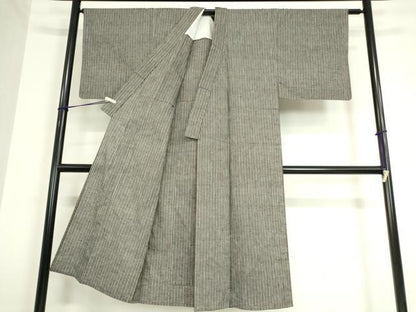 平和屋着物▽男性 小紋 単衣 縞 綿 逸品 DAAT9945az