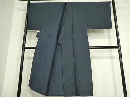 平和屋着物▽男性 紬 単衣 縞 正絹 逸品 DAAT9946az