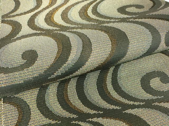 平和屋着物●織の宝石・ダイヤモンドカット　佐波理綴　八寸名古屋帯　賑見留佐波理　観世水文　一重帯　金糸　正絹　逸品　DAAT9986az