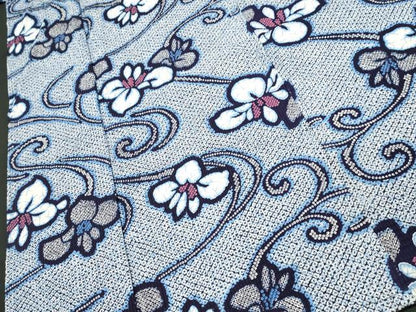 平和屋着物∴夏物 浴衣 花唐草文 綿 逸品 DAAU0500cd