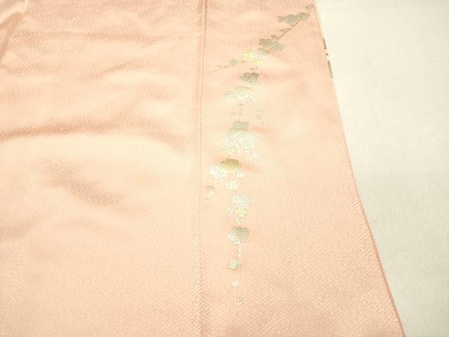 平和屋着物●訪問着　刺繍　枝花文　暈し染め　金銀彩　正絹　逸品　DAAU0526tw