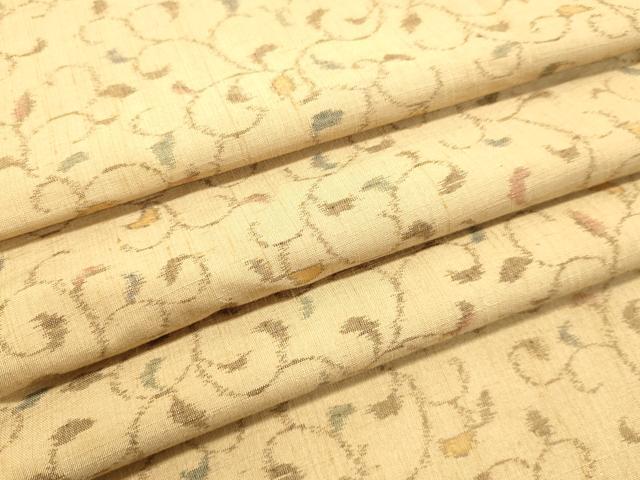平和屋着物●上質な紬　唐草文　正絹　逸品　DAAU0556tw