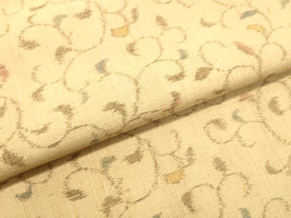 平和屋着物●上質な紬　唐草文　正絹　逸品　DAAU0556tw