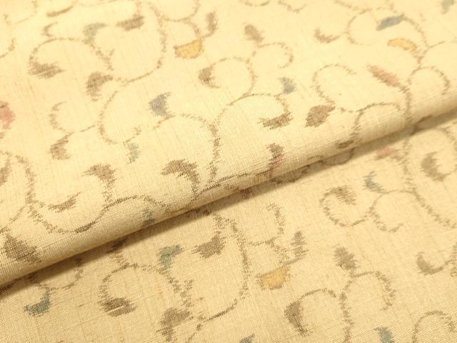 平和屋着物●上質な紬　唐草文　正絹　逸品　DAAU0556tw