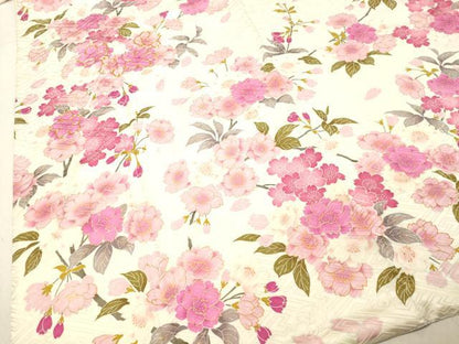 平和屋着物●豪華振袖 駒刺繍 枝桜文 金彩 正絹 逸品 DAAU0592tw