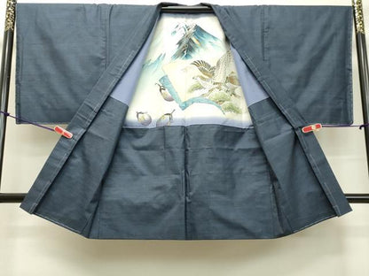 平和屋着物●男性　本場大島紬　アンサンブル　100亀甲　総詰め　鈴乃屋扱い　正絹　逸品　DAAU0606tw