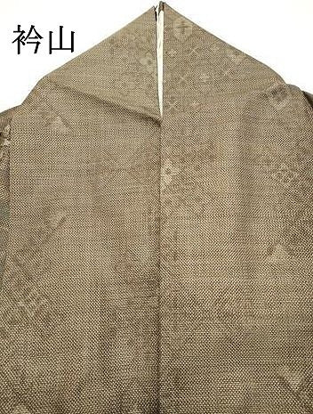平和屋着物●本場大島紬　9マルキ　草花間道　正絹　逸品　DAAU0644tw