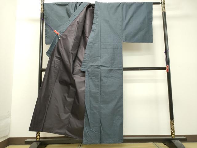 平和屋着物●男性 本場大島紬 120亀甲 総詰め 大丸扱い 正絹 逸品 DAAU0649tw