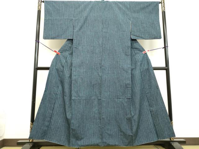 平和屋着物●上質な紬　間道　正絹　逸品　DAAU0684tw