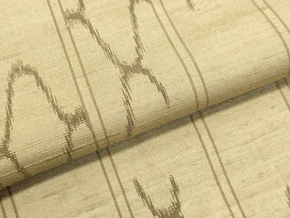 平和屋着物●上質な紬　抽象間道　正絹　逸品　DAAU0688tw