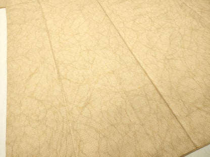 平和屋着物●白鷹お召 蚊絣 霞文 鬼しぼ縮緬 正絹 逸品 DAAU0690tw