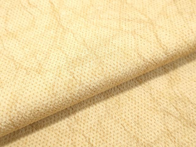 平和屋着物●白鷹お召 蚊絣 霞文 鬼しぼ縮緬 正絹 逸品 DAAU0690tw
