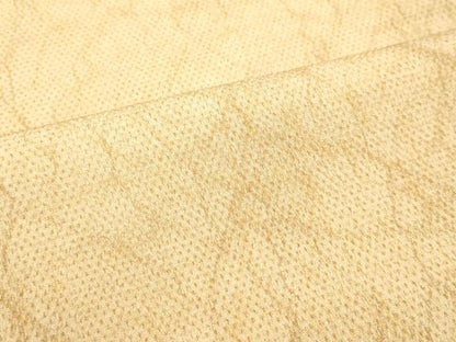 平和屋着物●白鷹お召 蚊絣 霞文 鬼しぼ縮緬 正絹 逸品 DAAU0690tw