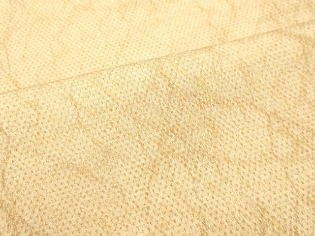 平和屋着物●白鷹お召 蚊絣 霞文 鬼しぼ縮緬 正絹 逸品 DAAU0690tw