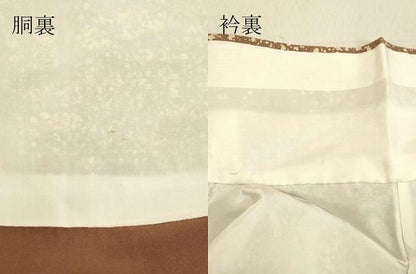 平和屋着物●上質な紬 霞文 正絹 逸品 DAAU0707tw