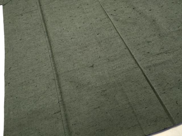 平和屋着物●男性 髭紬 アンサンブル 千歳茶色 正絹 逸品 DAAU0709tw