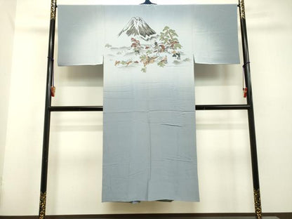 平和屋着物●男性 本場大島紬 アンサンブル 長襦袢（袷）セット 100亀甲 総詰め 正絹 逸品 DAAU0717tw