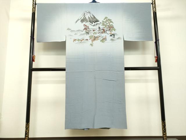 平和屋着物●男性 本場大島紬 アンサンブル 長襦袢（袷）セット 100亀甲 総詰め 正絹 逸品 DAAU0717tw