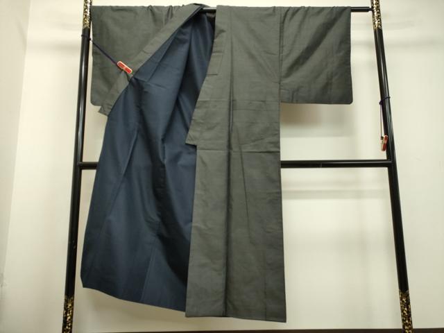 平和屋着物●男性　本場大島紬　アンサンブル　100亀甲　総詰め　正絹　逸品　DAAU0718tw
