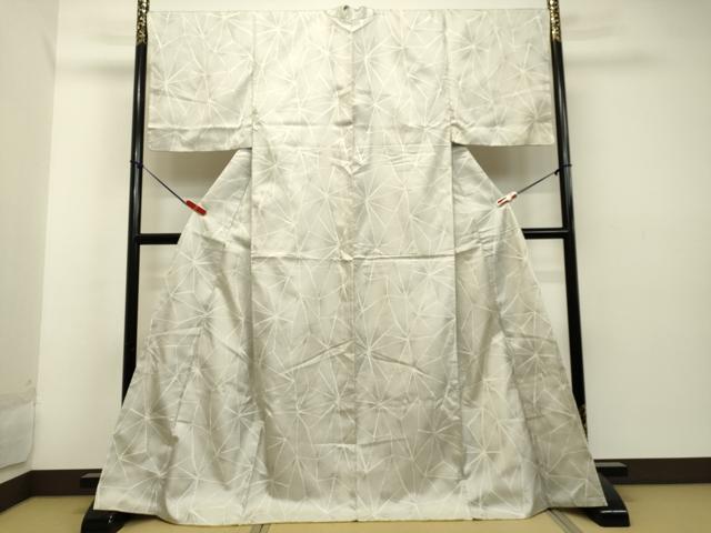 平和屋着物●上質な紬 100亀甲 幾何学文様 正絹 逸品 DAAU0719tw