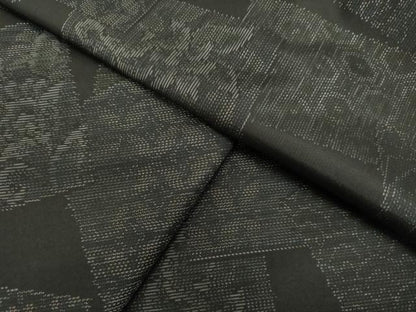 平和屋着物●本場大島紬　色紙重ね吉祥草花文　正絹　逸品　DAAU0734tw