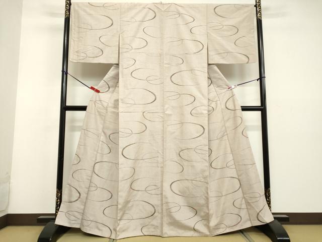 平和屋着物●上質な紬 抽象文様 正絹 逸品 DAAU0750tw