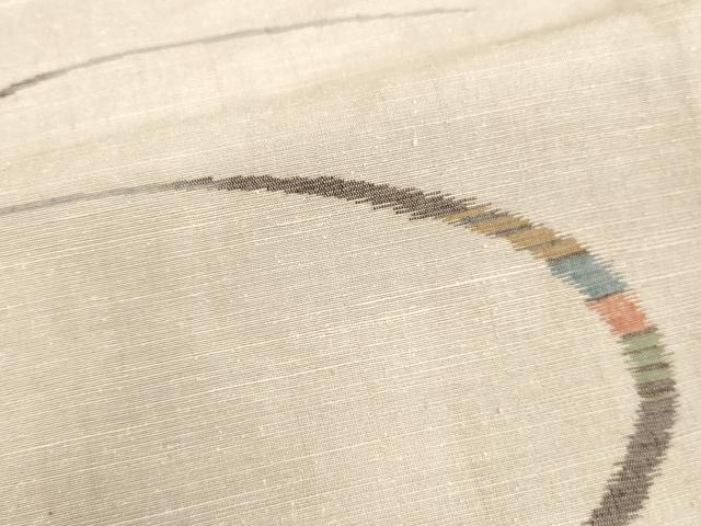 平和屋着物●上質な紬 抽象文様 正絹 逸品 DAAU0750tw
