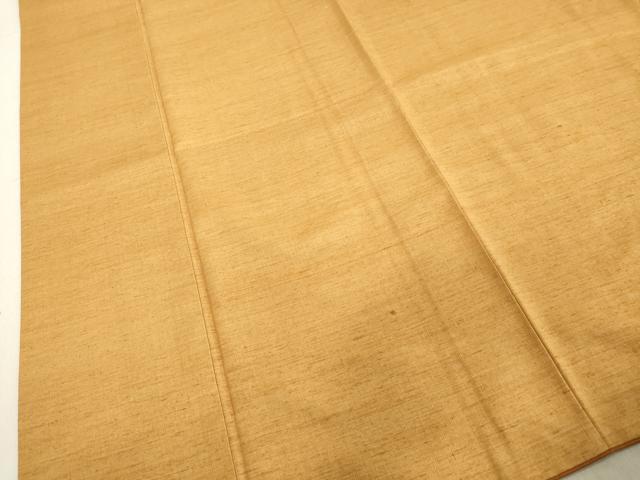 平和屋着物●上質な紬 杏色 正絹 逸品 DAAU0793tw