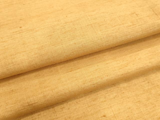 平和屋着物●上質な紬 杏色 正絹 逸品 DAAU0793tw