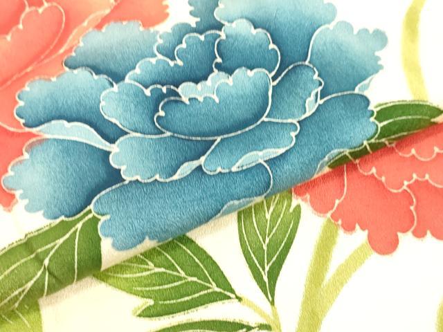 平和屋着物●上質な小紋　花唐草文　正絹　逸品　DAAU0804tw